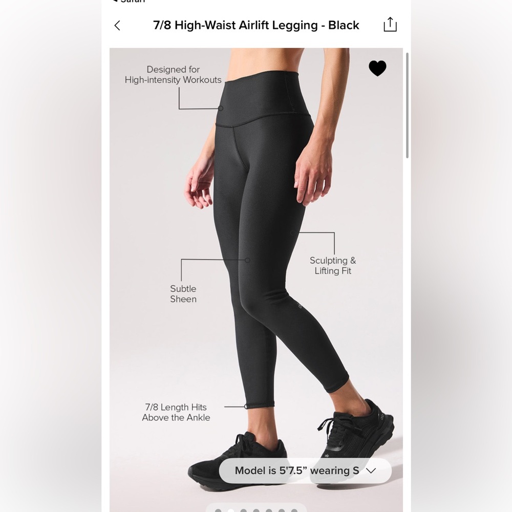 Alo  7/8 High Wait Airlift Leggings